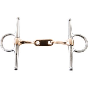 Korsteel Stainless Steel Twisted Copper Mouth Dr Bristol Full Cheek Horse Bit, 5-in