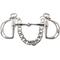 Show in main carousel: Korsteel Stainless Steel Jointed Slotted Kimblewick Horse Bit, 4.5-in slide 1 of 1
