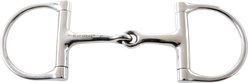 Korsteel Stainless Steel Jointed Dee Ring Snaffle Horse Bit, 4-in
