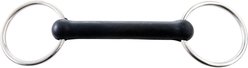 Korsteel Solid Rubber Mouth Loose Ring Snaffle Horse Bit, 4.75-in