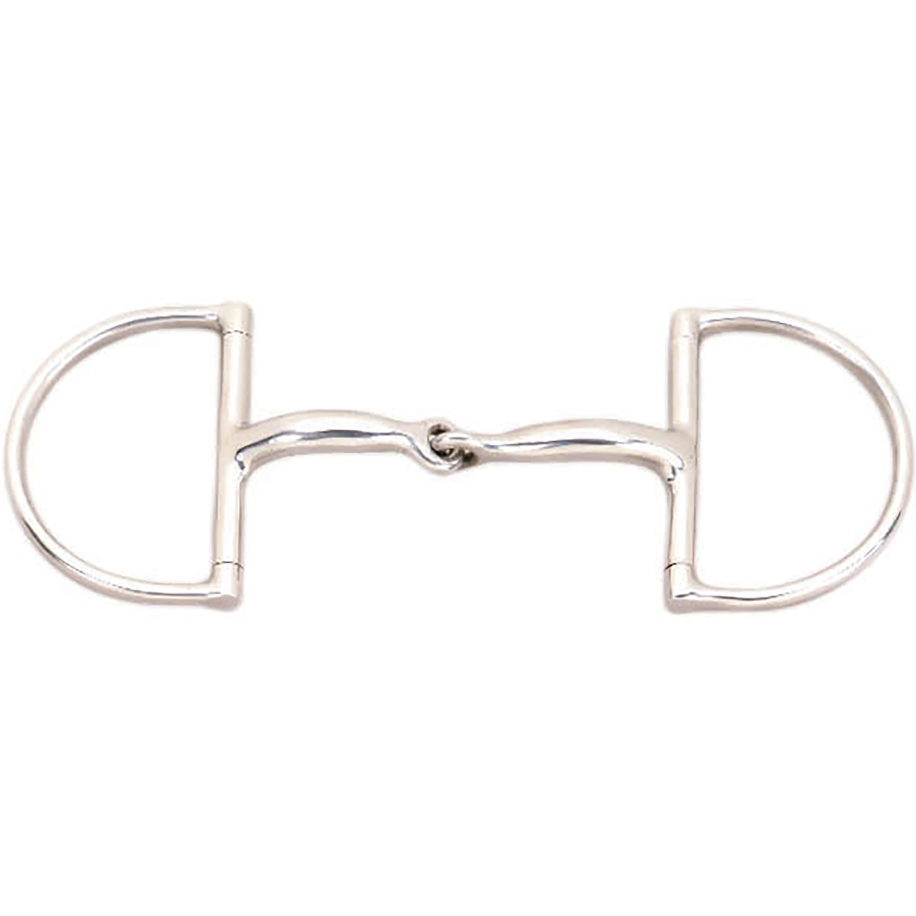 JP Korsteel Stainless Steel Hunter Dee Ring Snaffle Horse Bit, 5-in