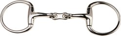 JP Korsteel Stainless Steel French Link Eggbutt Snaffle Horse Bit, 4.5-in