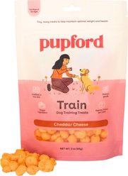 Pupford Cheddar Cheese Limited-Ingredient-Diet Adult Freeze-Dried Training Dog Treats, 3-oz bag