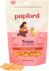 Pupford Cheddar Cheese Limited-Ingredient-Diet Adult Freeze-Dried Training Dog Treats, 5-oz bag