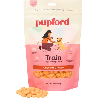 Pupford Pupford Cheddar Cheese Limited-Ingredient-Diet Adult Freeze-Dried Training Dog Treats, 5-oz bag