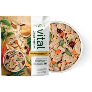 Freshpet Vital Shredded Chicken Recipe with Sweet Potatoes & Carrots Fresh Dog Food, 1.5-lb bag, case of 4