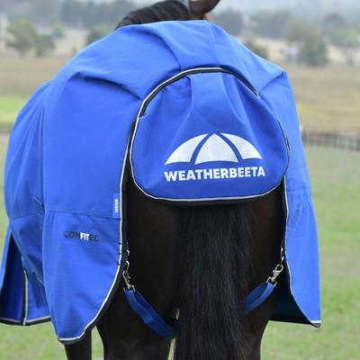 Show full view: WeatherBeeta ComFiTec Essential Standard Neck 220G Horse Turnout, Cobalt/Black, 48-in slide 8 of 9