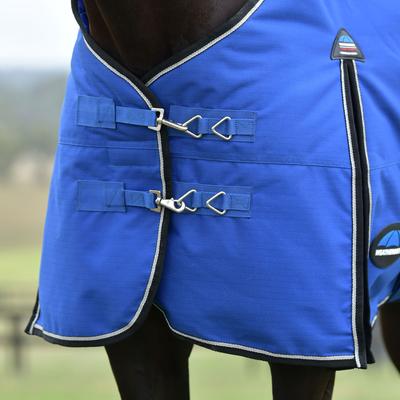 Show full view: WeatherBeeta ComFiTec Essential Standard Neck 220G Horse Turnout, Cobalt/Black, 48-in slide 3 of 9