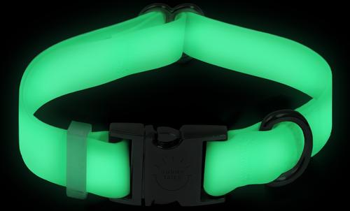 Show full view: Sunny Tails Cloud Waterproof Dog Collar, Lunar Glow, Large: 16 to 24-in neck, 1-in wide slide 3 of 6