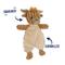 Show in main carousel: Linzy Toys Flat Crinklez Highland Cow Squeaky Plush Dog Toy slide 3 of 6