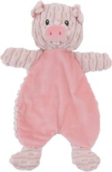 Linzy Toys Flat Crinklez Pig Squeaky Plush Dog Toy