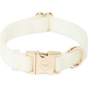 Sunny Tails Cloud Waterproof Dog Collar, Lunar Glow, Medium: 12 to 18-in neck, 3/4-in wide