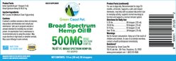 Green Coast Pet Broad Spectrum Hemp Oil Liquid Calming Supplement for Dogs, 500 mg, 1-fl oz bottle slide 2 of 2