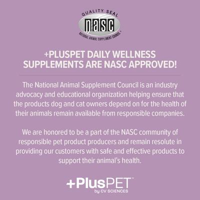 Show full view: +PlusPET Pet Hip & Joint Health Beef & Bacon Flavored Soft Chew Full Spectrum Hemp Extract Joint Health Supplement for Dogs, 60 count slide 7 of 9