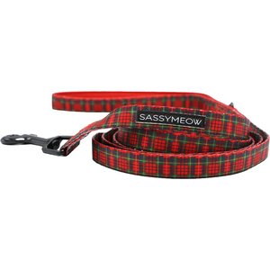 Sassy Woof Deck the Paws Cat Leash, 6-ft long, 0.6-in wide
