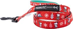 Sassy Woof Peanuts Beagle Bells Dog Leash, 5-ft long, 4/5-in wide