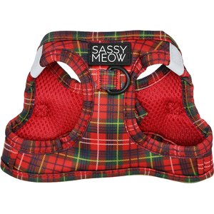 Sassy Woof Deck the Paws Step-In Cat Harness, Large: 18 to 20.5-in chest