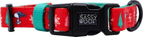 Show full view: Sassy Woof Peanuts Beagle Bells Dog Collar, X-Small: 9.5-in neck, 1/3-in wide slide 2 of 7