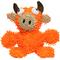 Show in main carousel: Mighty Microfiber Ball Med Bull Squeaky Plush Dog Toy, Orange slide 1 of 6