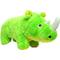 Show in main carousel: Mighty Safari Rhinoceros Squeaky Plush Dog Toy, Green slide 3 of 6