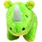 Show in main carousel: Mighty Safari Rhinoceros Squeaky Plush Dog Toy, Green slide 2 of 6