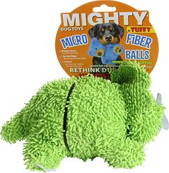 Mighty Microfiber Ball Med Triceratops Squeaky Plush Dog Toy, Green slide 2 of 5
