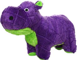 Mighty Safari Hippo Squeaky Plush Dog Toy, Purple