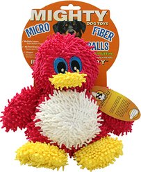 Mighty Microfiber Ball Med Penguin Squeaky Plush Dog Toy, Red slide 2 of 5