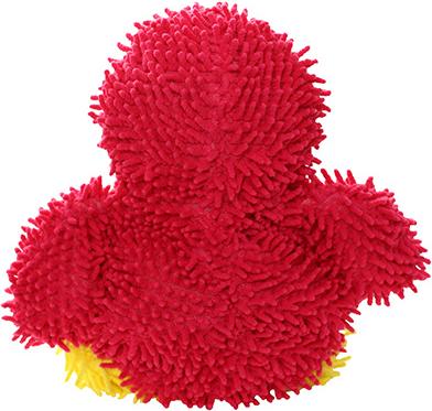 Show full view: Mighty Microfiber Ball Med Penguin Squeaky Plush Dog Toy, Red slide 3 of 6