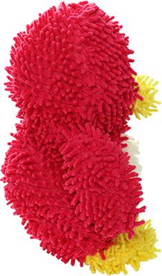 Show full view: Mighty Microfiber Ball Med Penguin Squeaky Plush Dog Toy, Red slide 4 of 6