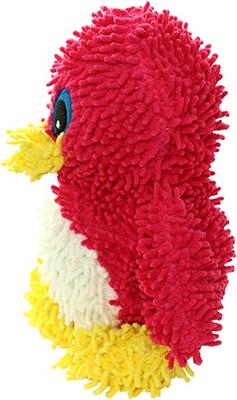 Show full view: Mighty Microfiber Ball Med Penguin Squeaky Plush Dog Toy, Red slide 2 of 6