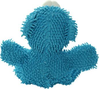 Show full view: Mighty Microfiber Ball Med Monster Squeaky Plush Dog Toy, Blue slide 3 of 6