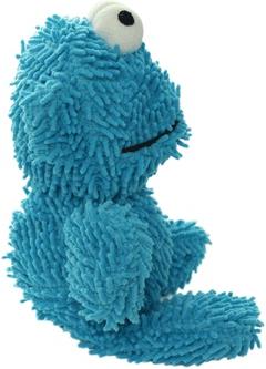 Show full view: Mighty Microfiber Ball Med Monster Squeaky Plush Dog Toy, Blue slide 4 of 6