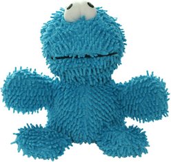 Mighty Microfiber Ball Med Monster Squeaky Plush Dog Toy, Blue