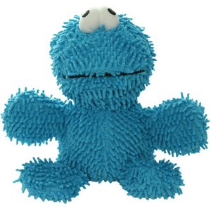 Mighty Microfiber Ball Med Monster Squeaky Plush Dog Toy, Blue