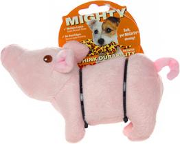 Show full view: Mighty Jr Farm Piglet Squeaky Plush Dog Toy, Pink slide 5 of 6