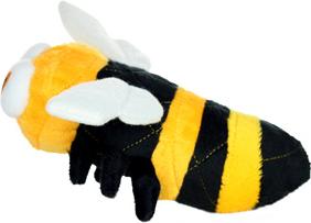 Show full view: Mighty Jr Bug Bee Squeaky Plush Dog Toy, Multicolor slide 3 of 6