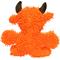 Show in main carousel: Mighty Microfiber Ball Med Bull Squeaky Plush Dog Toy, Orange slide 3 of 6
