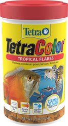 Tetra Color Tropical Flakes Fish Food, 2.20-oz jar