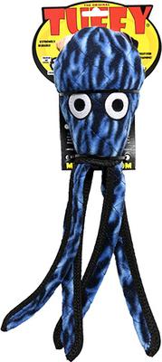 Show full view: Tuffy's Ocean Creature Squid Squeaky Dog Plush Toy, Green slide 5 of 6