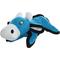 Show in main carousel: Tuffy's Jr Barnyard Cow Squeaky Dog Plush Toy, Blue slide 2 of 6