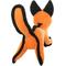 Show in main carousel: Tuffy's Jr Zoo Fox Squeaky Dog Plush Toy, Orange slide 4 of 6