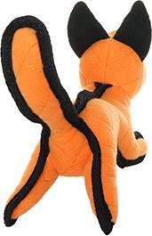 Show full view: Tuffy's Jr Zoo Fox Squeaky Dog Plush Toy, Orange slide 4 of 6