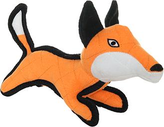 Show full view: Tuffy's Jr Zoo Fox Squeaky Dog Plush Toy, Orange slide 3 of 6