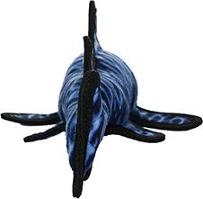 Show full view: Tuffy's Ocean Shark Squeaky Dog Plush Toy, Blue slide 3 of 6