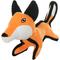 Show in main carousel: Tuffy's Jr Zoo Fox Squeaky Dog Plush Toy, Orange slide 2 of 6