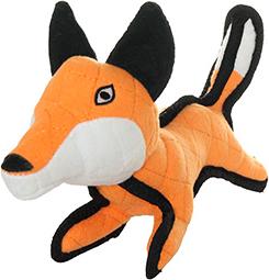 Show full view: Tuffy's Jr Zoo Fox Squeaky Dog Plush Toy, Orange slide 2 of 6
