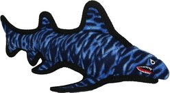Tuffy's Ocean Shark Squeaky Dog Plush Toy, Blue