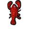 Show in main carousel: Tuffy's Ocean Creature Jr Lobster Squeaky Dog Plush Toy, Red slide 2 of 6