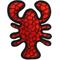 Show in main carousel: Tuffy's Ocean Creature Jr Lobster Squeaky Dog Plush Toy, Red slide 4 of 6